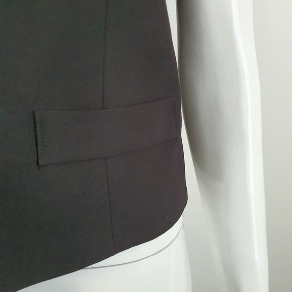 Events Black V Neck Button Up Crop Vest Size 14 - Picture 5 of 9